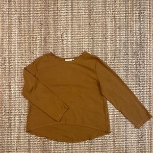 Raw silk bracelet length sleeve shirt